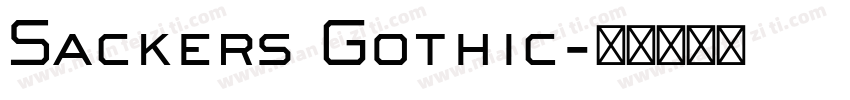 Sackers Gothic字体转换
